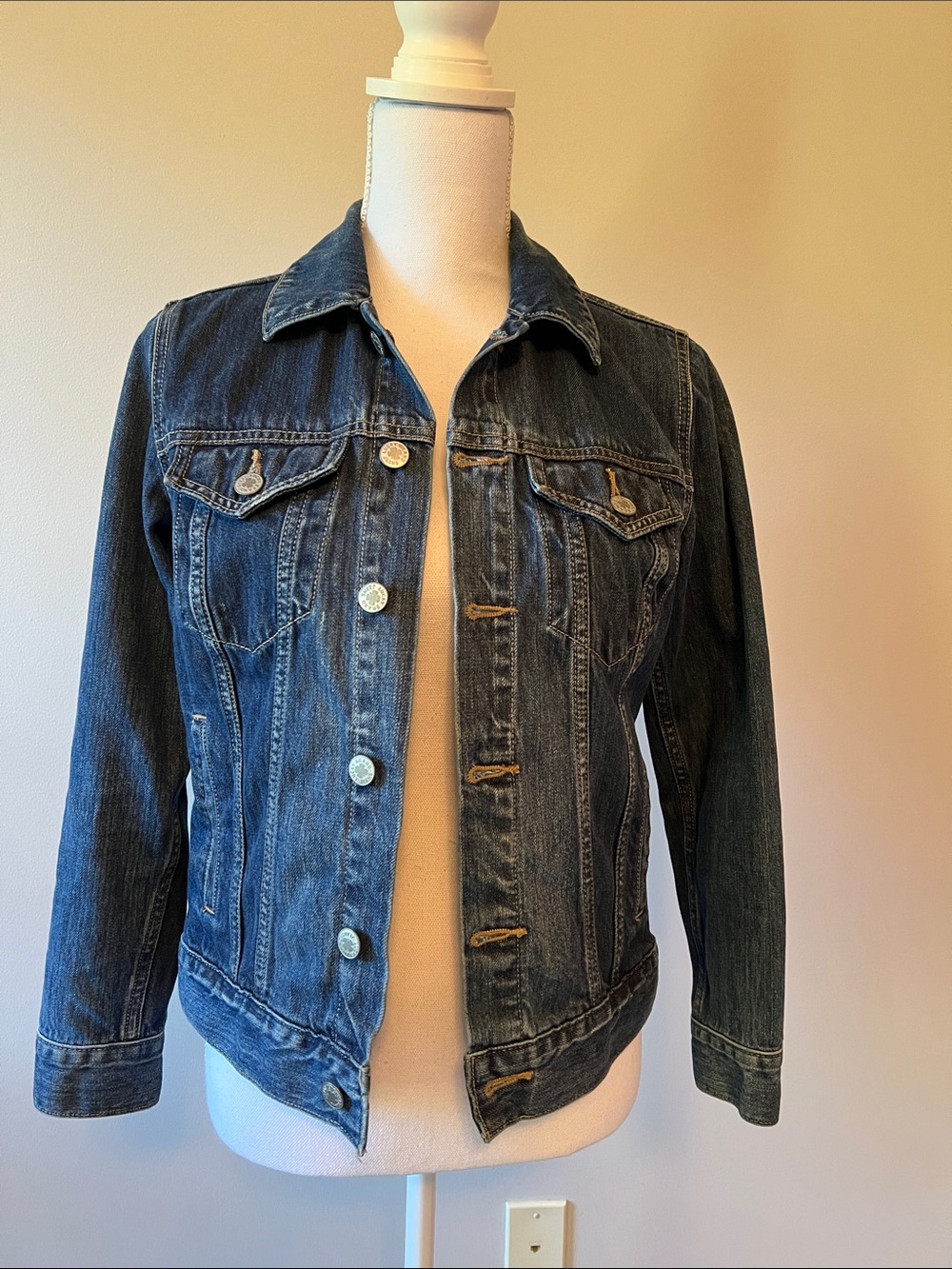 Lucky Brand Dark Blue Denim Jean Jacket